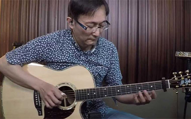 左岸印象指弹吉他谱_董运昌_原版指弹谱_独奏六线谱